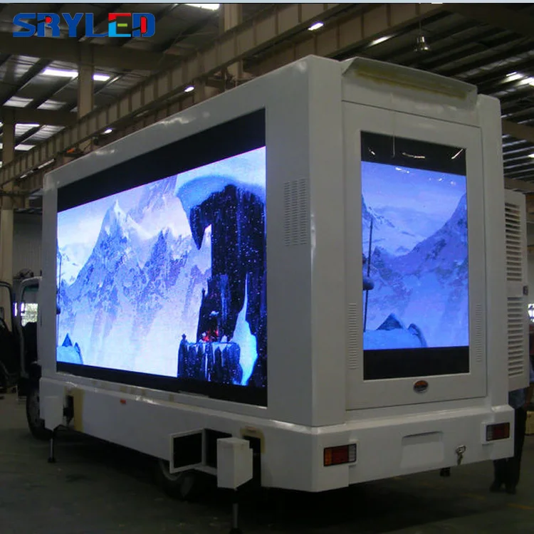 P6 Pantalla Exterior Mobile Led Sign Poster Outdoor Waterproof Digital Panel Trailer Led Display