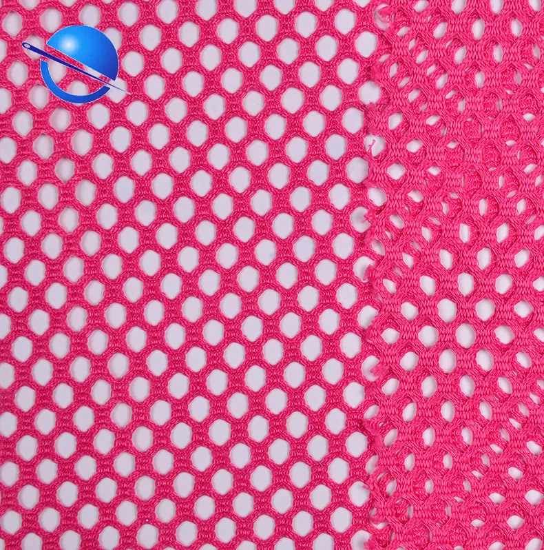 100% polyester big hole hexagonal tear-resistant mesh fabric for backpack beach chair
