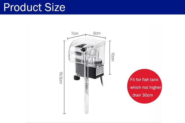 Filtering oxygen-supplying aquarium fish tank external water filter