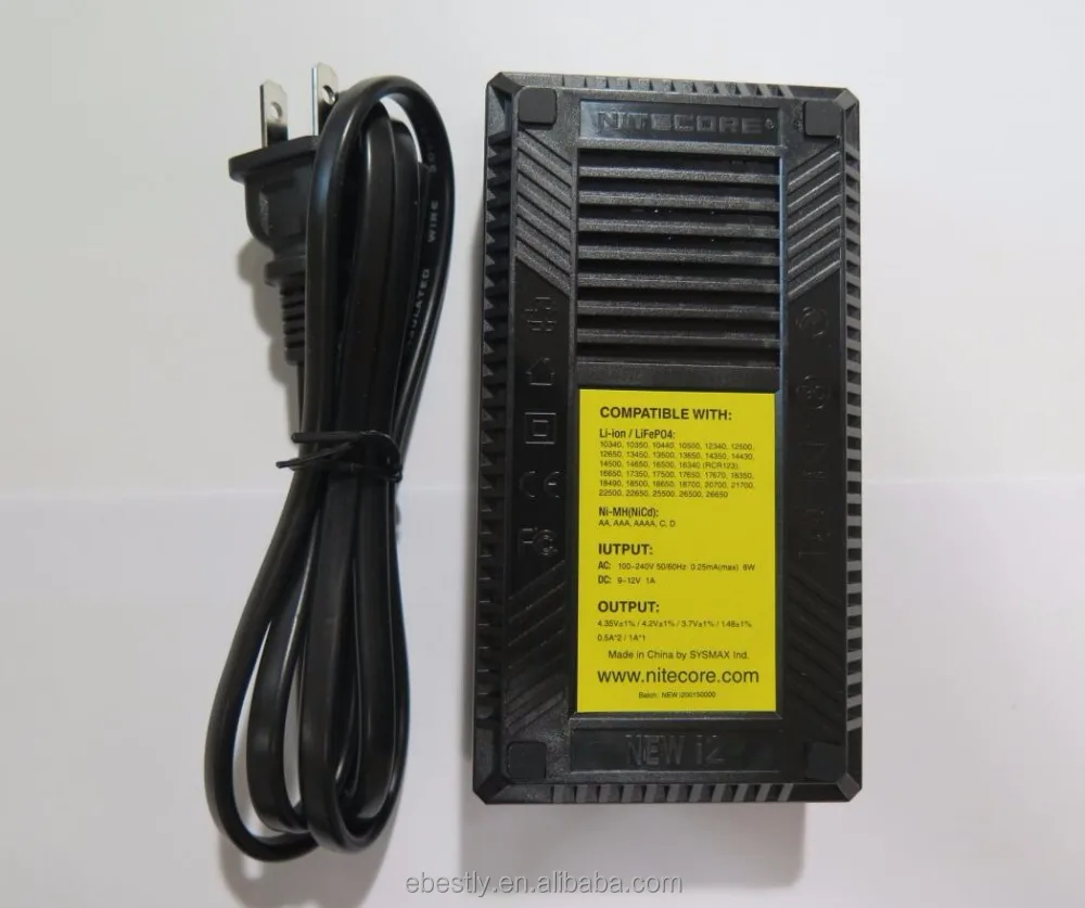 New version Nitecore charger for 16340 10440 AA AAA 14500 18650 26650 Nitecore i2 charger