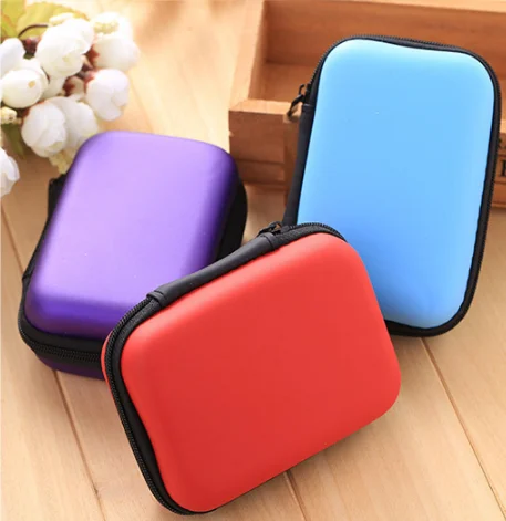 Personalized Promotion Portable Custom Carrying Storage Case EVA Earbud Case Protective Hard Headphone Case