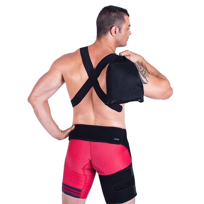 2020 adjustable thigh brace compression wrap groin hip support