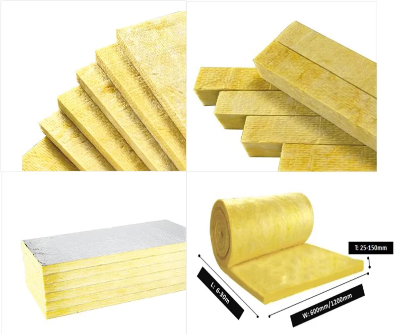Heat Insulation Roofing Materials Sound Isolation Glass Wool