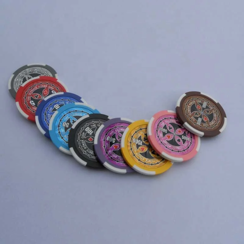 China factory  Poker chips 13.5g Custom poker chips plastic token poker chip set