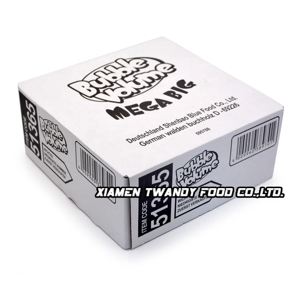 
56g mega long tape healthy chewing gum Candy in box packaging 