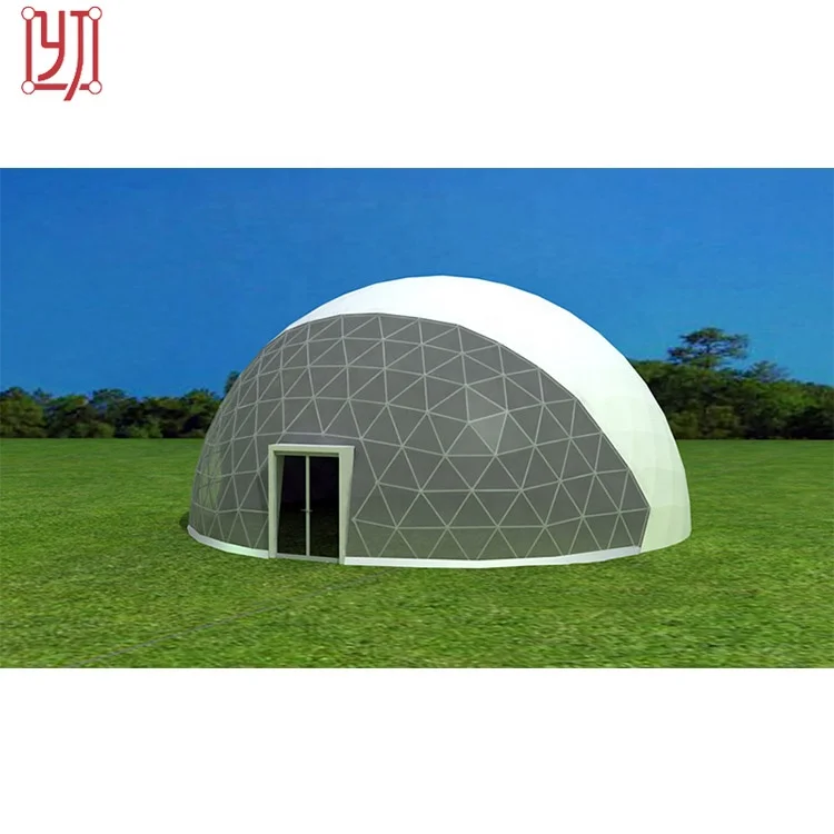 Waterproof and fireproof clear geodesic dome tent for outdoor events