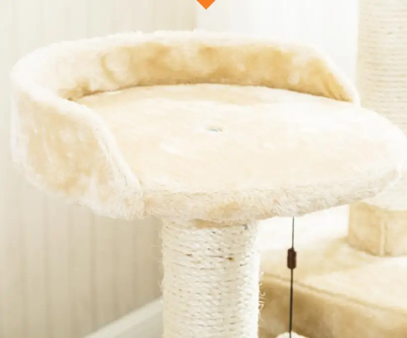 Cute  boom amusing cat scratcher with swing toy wholesale indoor cat furniture