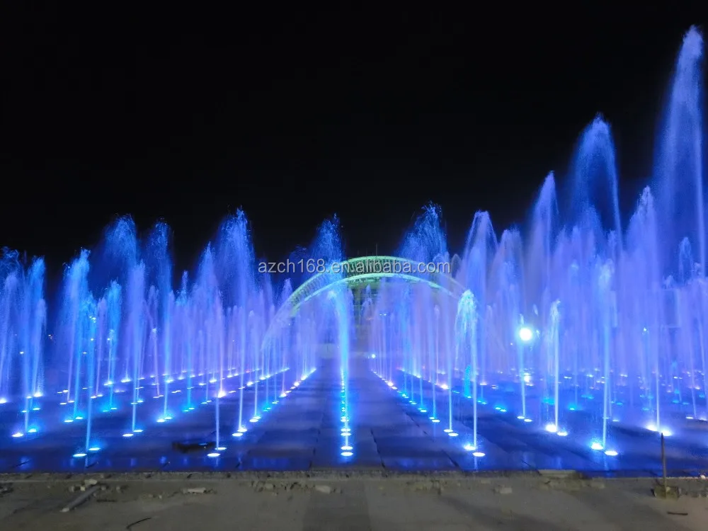  Танцевальный и музыкальный общественный водяной фонтан с красочным