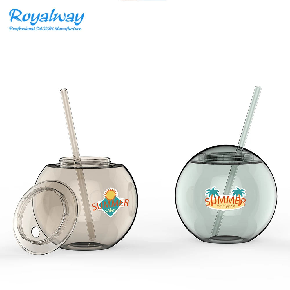 Solid Opaque Color Private Label Coconut Shell Shape Disco World Ball Cup