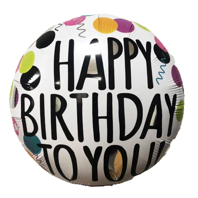 China Best quality 18 inch round shape Happy Birthday colorful foil balloon of sea and turtle for party decoration