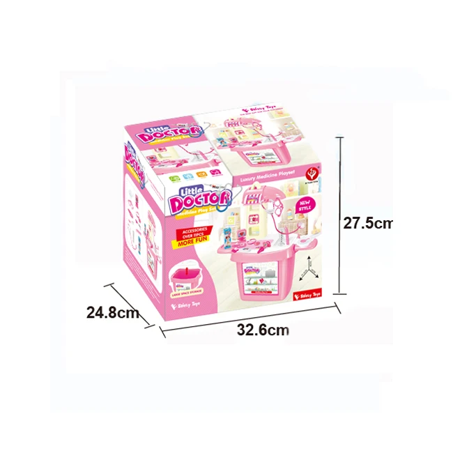 
Plastic educational funny pretend play doctor set toys for kids 