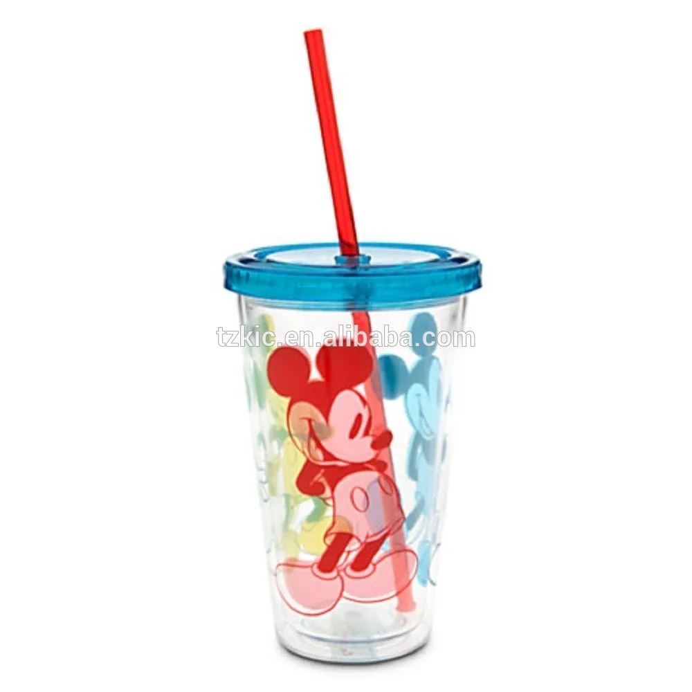 Double Wall 16 oz Massager with Confetti and Glitter Between Walls