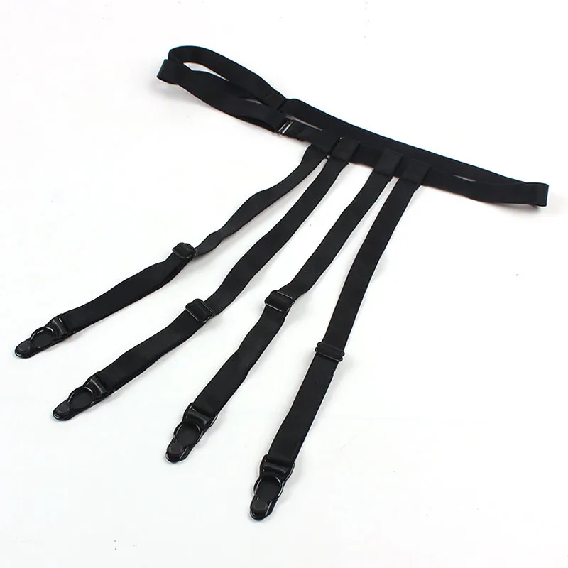 Women Sexy Adjustable Waist Stockings Garter Black Garter Belt Clip