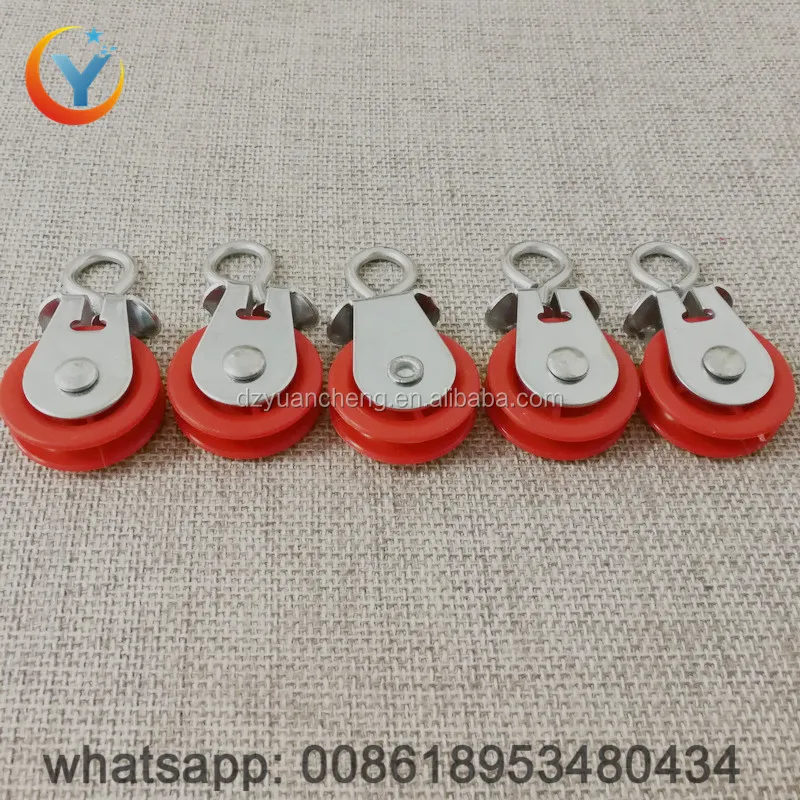 Nylon small pulley wheels for poultry drinking and feeding equipment pulley