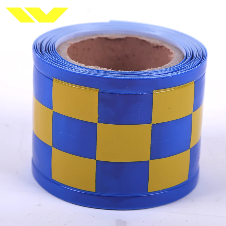 Retro-reflective pvc blue segmented reflective tape for cloth