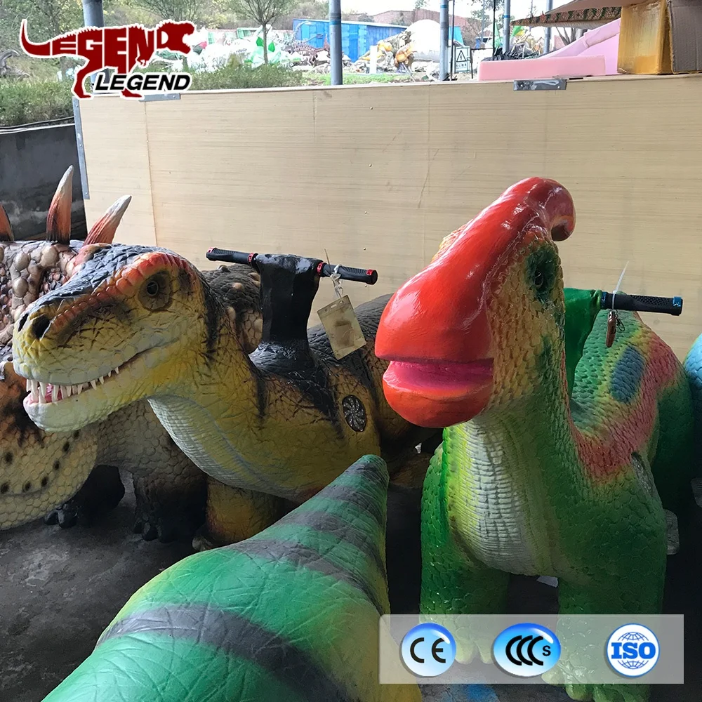
Shopping mall equipment decoration animatronic dinosaur ride for sale 