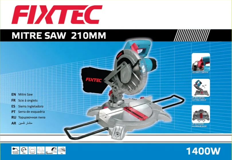 
FIXTEC Industrial Table Saw 1400W Electric Mitre Saw 