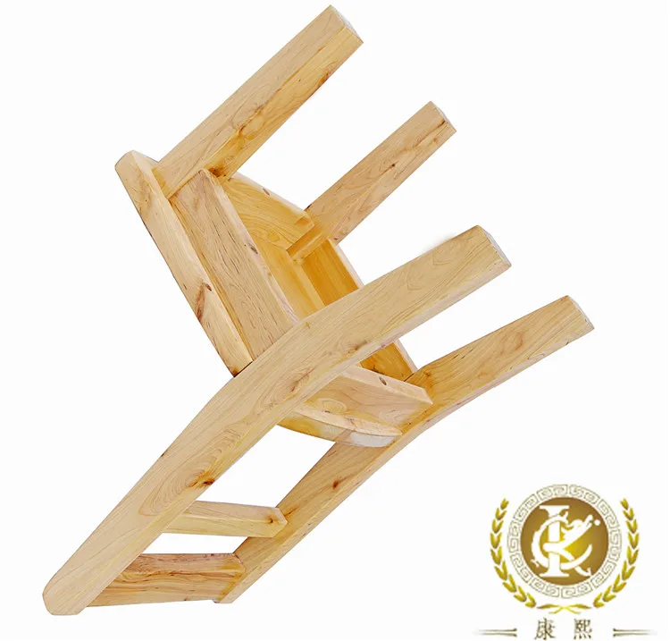 2017 hot selling baby bath handmade wooden stool baby feeding chair