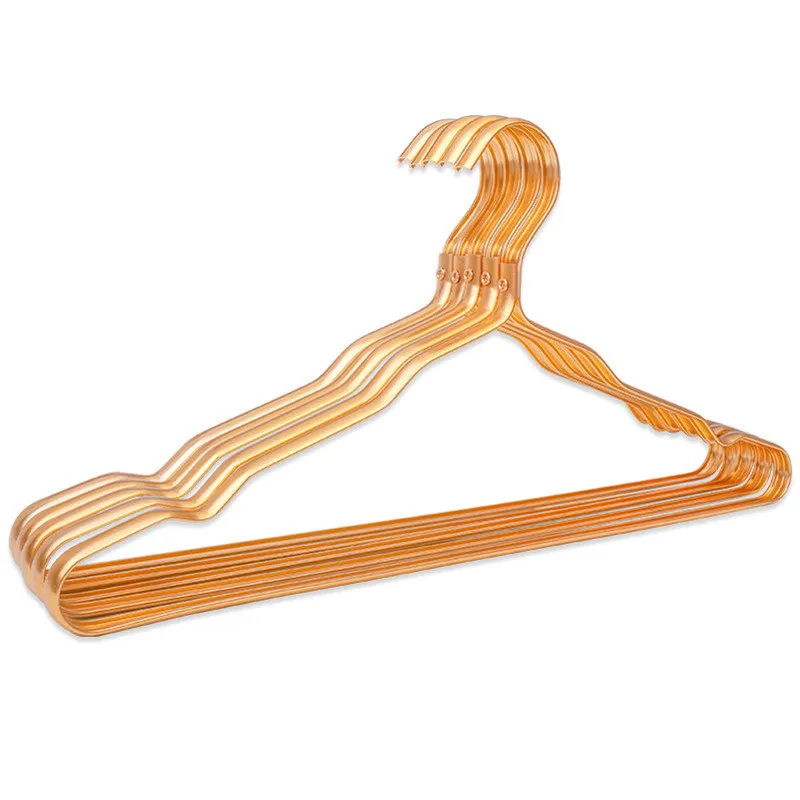 Multifunction Aluminum Alloy Hanger Metal hanger with Non Slip Notches Big Capacity Light Clothes Hanger Factory Wholesale