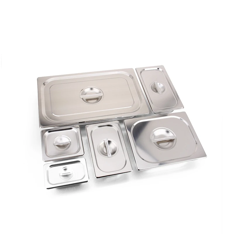 stainless steel gastronom pans and metal container with lid Restaurant Buffet Equipment GN Pans