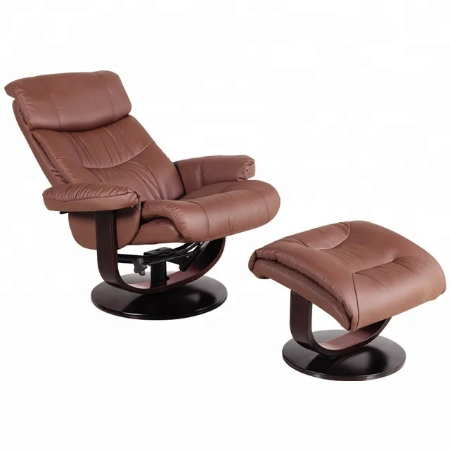 
quality leather living room furniture/modern design wooden frame structure reclining chair 