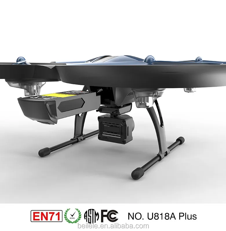 Traveler Beginner Drone with Optical Anti-Shake HD FPV Camera 1280 x 720P UDI U818A-Plus WIFI Altitude Hold Stable Quadcopter