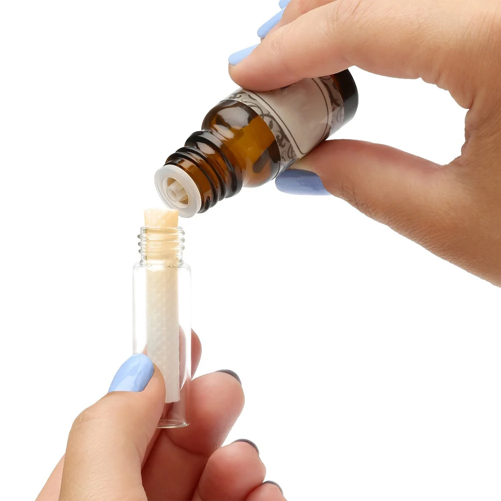 Personal Aromatherapy Blank Nose Inhaler Stick Portable Refill Essential Oil Wick Personal Relax DIY Scent Nasal Inhaler