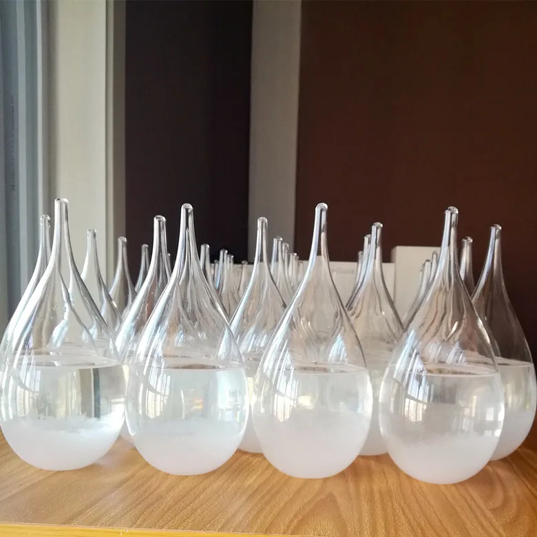 
gift home decoration LED weather prediction forecast bottle glass barometer 