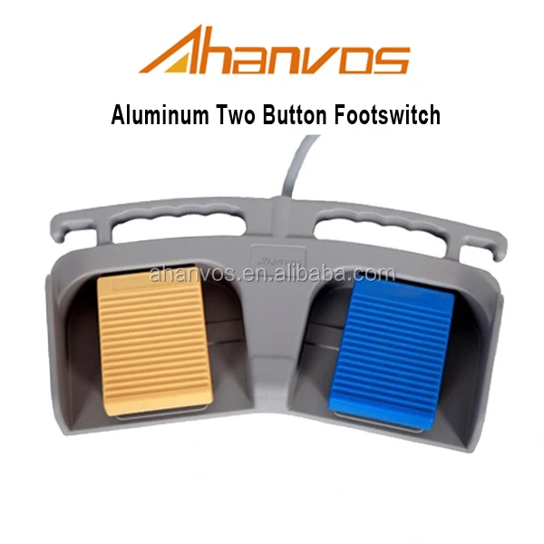 Aluminum Medical two button footswitch for diathermy bipolar