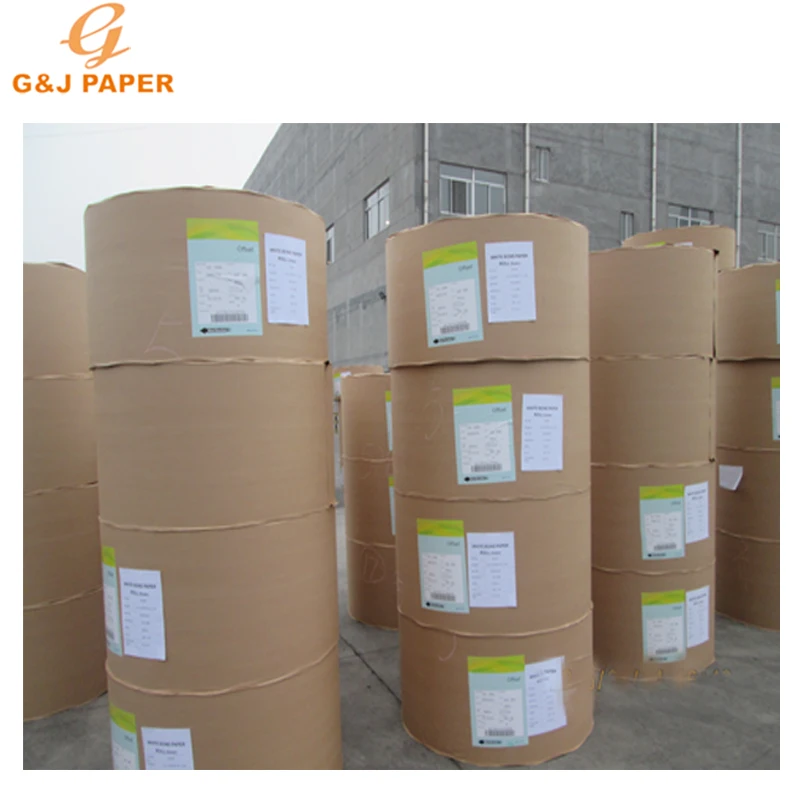 White Uncoated Woodfree Paper Offset Paper 60gsm 70x100 cm