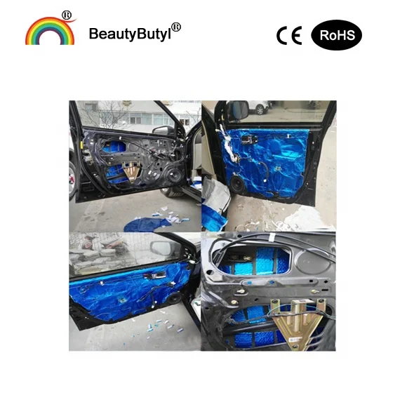 
Aluminum plate butyl rubber sound deadener pad 