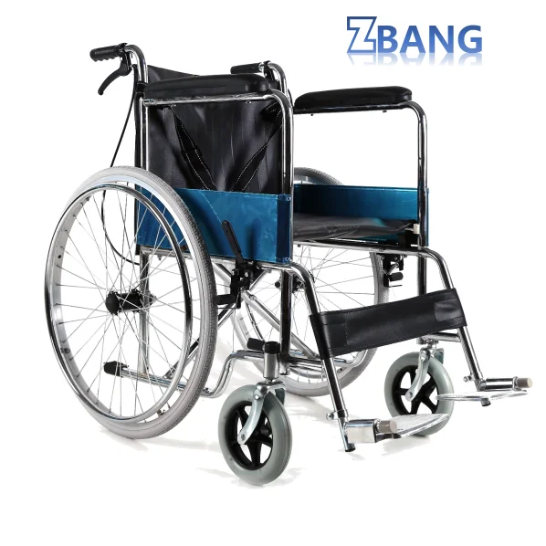 Cheap Price lightweight Standing Folding Remote Used Manual Wheelchair for Sale