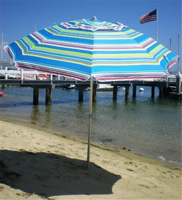 Dia 180cm standard size stripe sun garden parasol beach umbrella