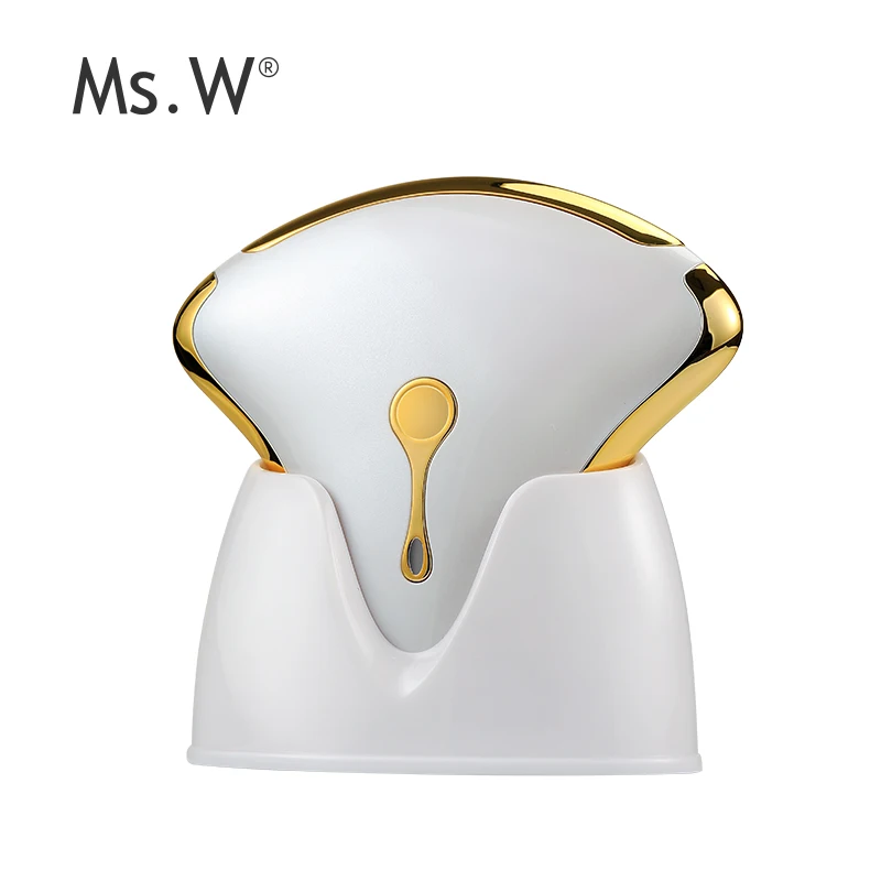 Ms.W New OEM Facial Lifting Gua Sha Tool Handheld Wrinkle Remover Ionic Galvanic Face and Body Massage Machine