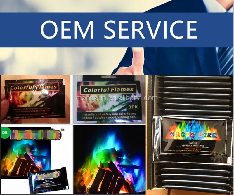 Мистический огненный порошок без фейерверка Кемпинг изменение цвета пламени краситель чудо-огненный меняющий цвет