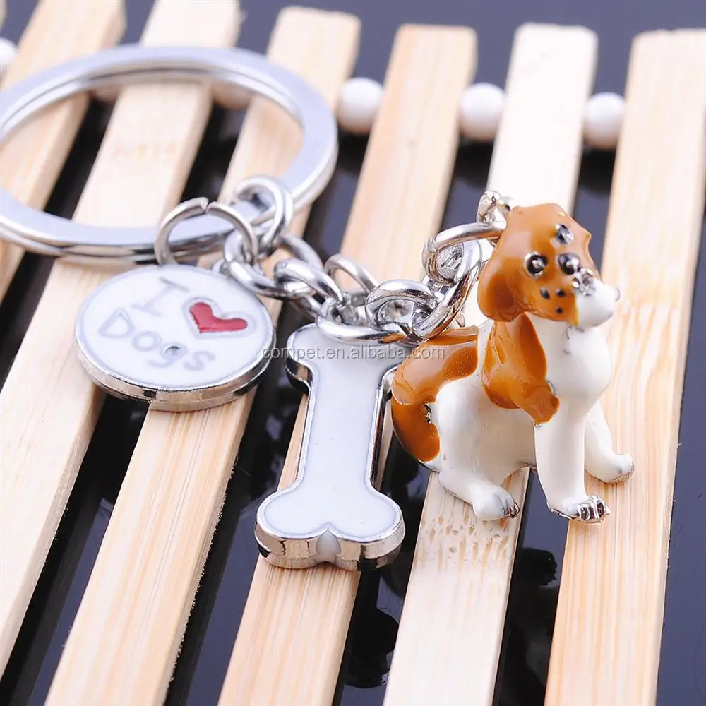 Animal key chains wholesale epoxy Keychain new Jack Russell Terrier keychain