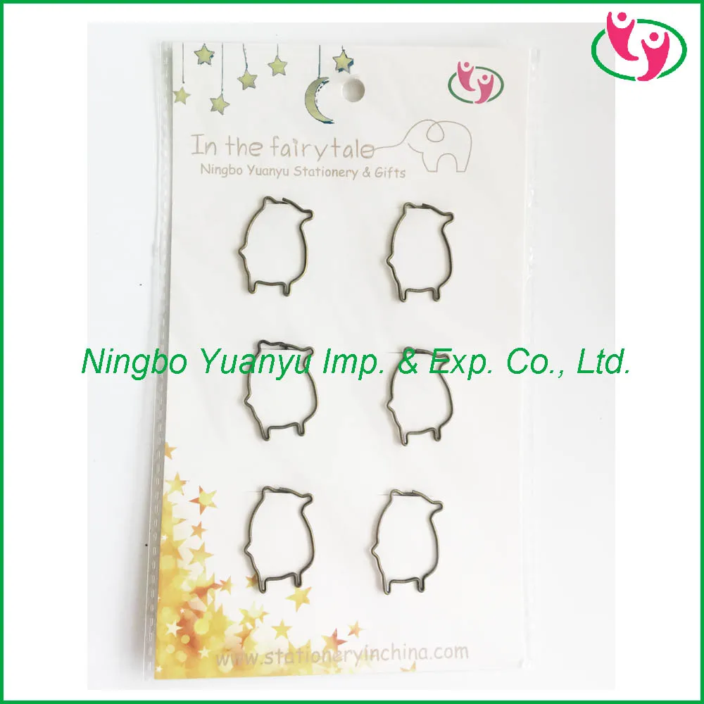 
Quality Novelty Animal Shaped Antique brass Bronze Paper Clips 
