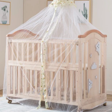 Adjustable mattress height mobile convenient culla neonato /baby bed /baby crib with big storage