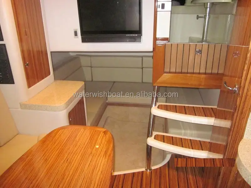 waterwish QD 36 yacht fiberglass luxury chinese houseboat