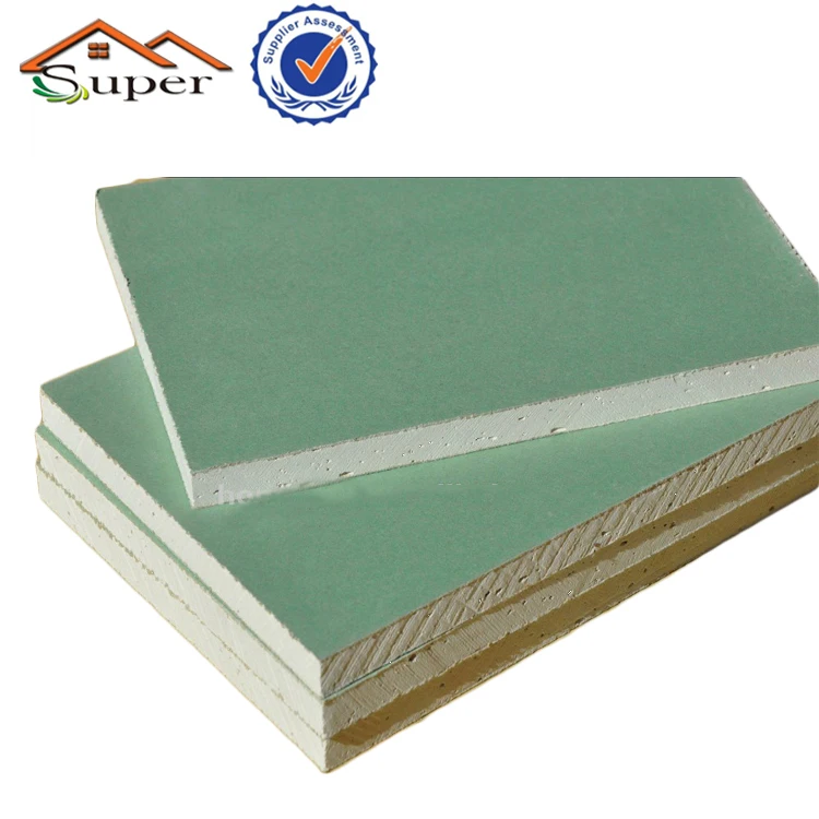 Зеленый влагостойкие гипс материал доска гипсокартон 12 мм