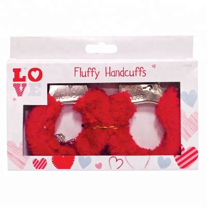 Пушистые Металлические наручники, День Святого Валентина, новинка, подарки, веселые наручники для взрослых SA2088