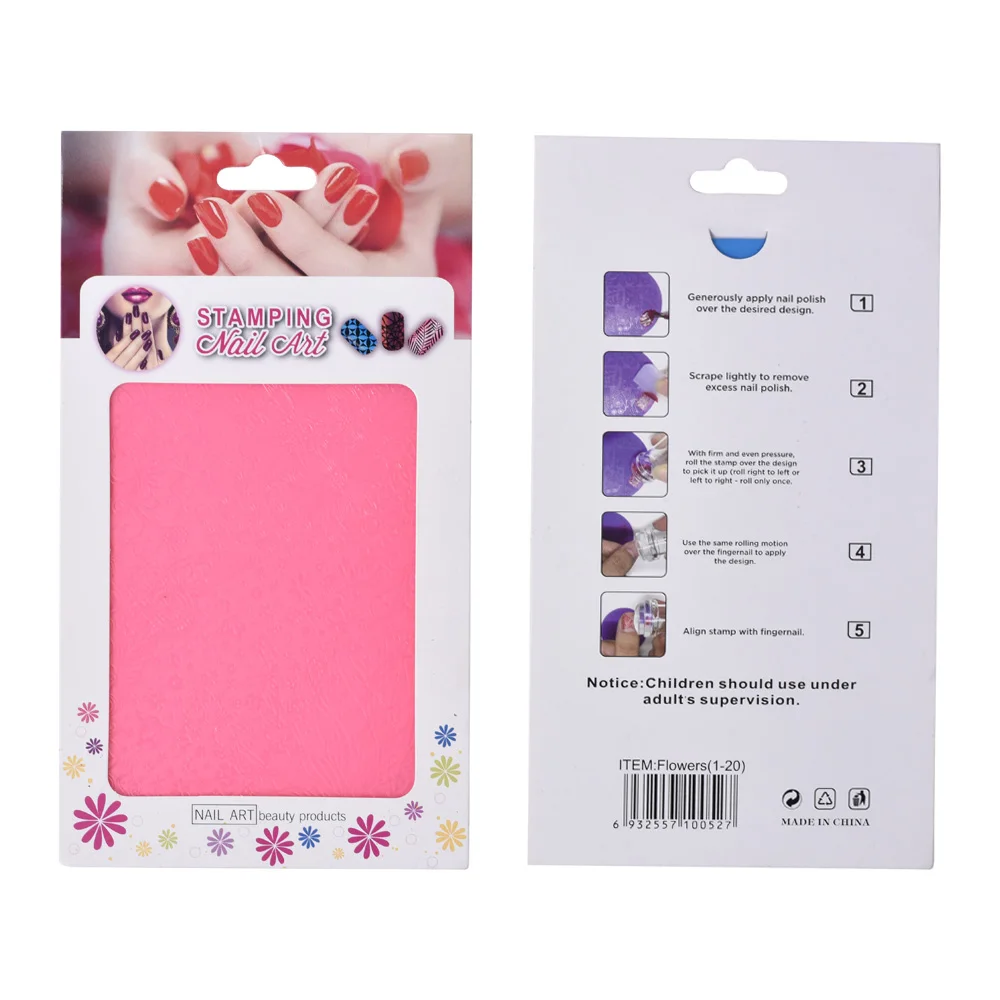 Custom Nail Art Stamp Template Image Plates Nail Stamp Plate