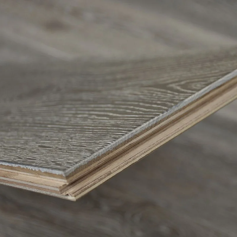 Modern Design Wide Plank Balwyn Color Multiple Layers White Oak Engineered Wood Flooring