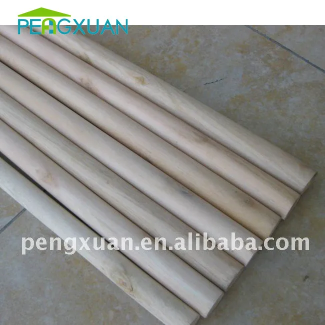 Eco-Friendly 70-220cm Length Round Eucalyptus Wooden Sticks for Flags