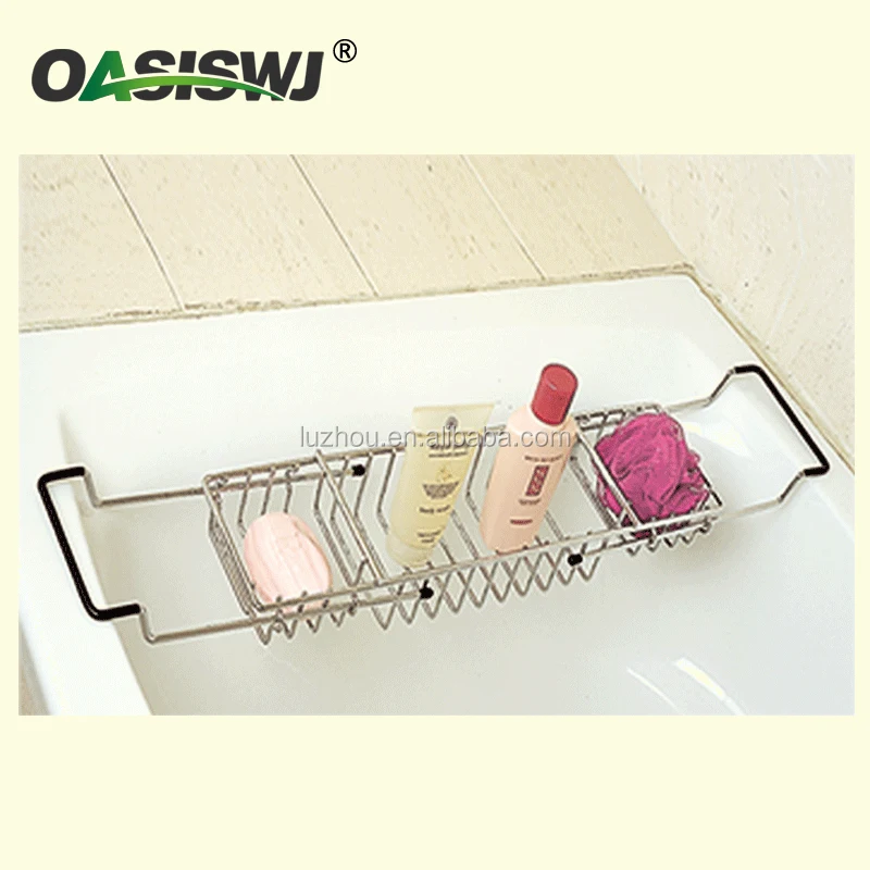 
Bath Caddy Bathtub overback Rack Extension Fit Over Baths Deluxe Chrome 