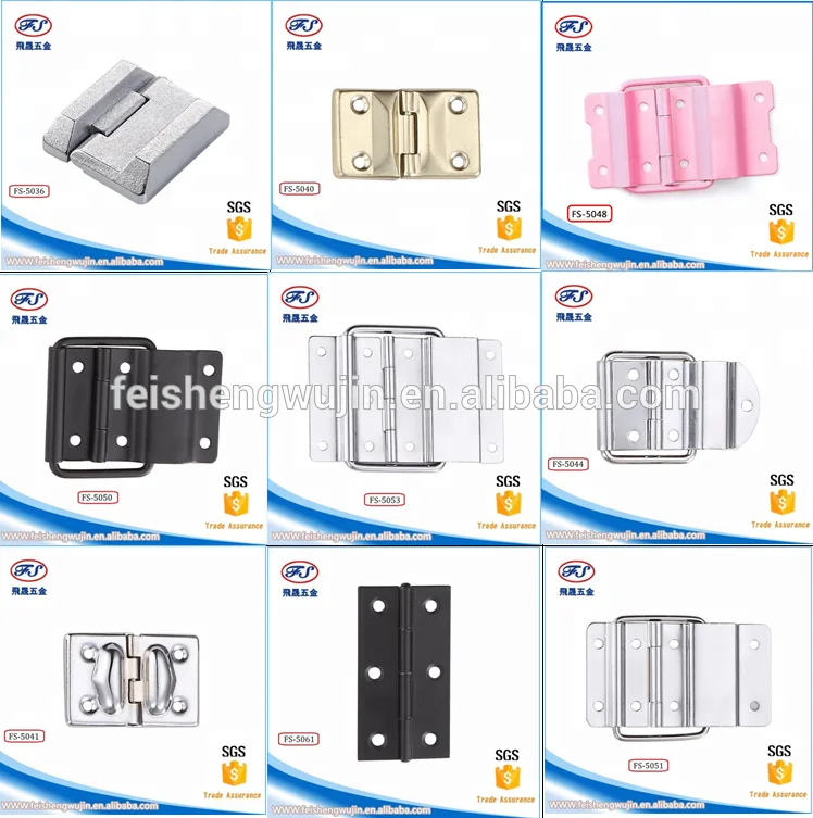 FAYSHING Chrome 6 Hole Strut Hinge Stay for Flight Case fitting hinge with lid stay Aufstellscharnier FS5050