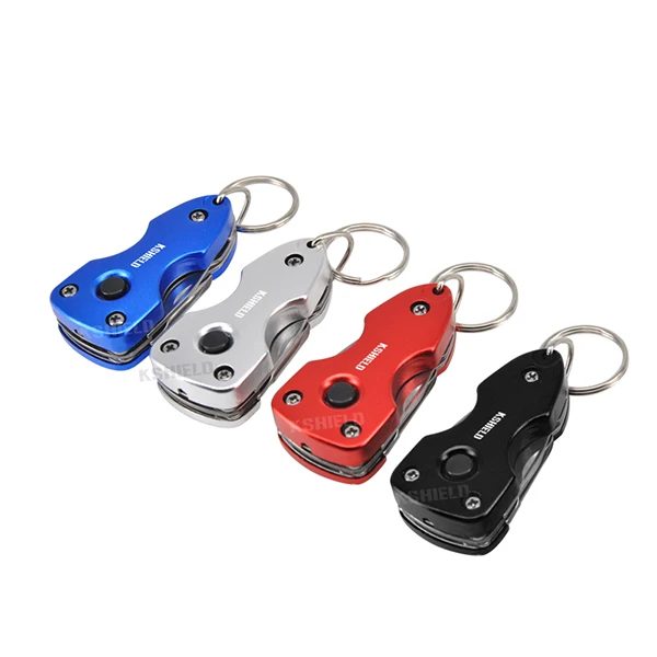 OEM multitool and custom multifunctional stainless steel pocket knives keychain logo custom keychain