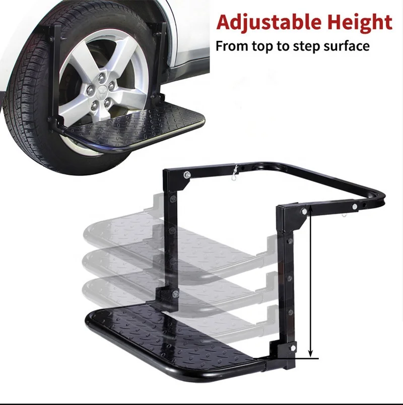 Cheap Steel Car tire steps Tire wheel step ladder Car Wheel Step 22' Foldable tyre Step