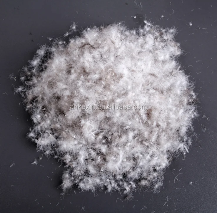 
Wholesale washed 50% grey duck down and feather material 