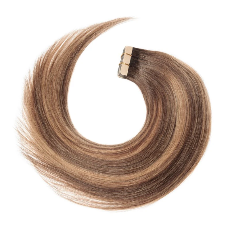 100 human hair double drawn invisible tape hair extensions